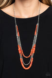 Newly Neverland - Orange Necklace Paparazzi (#330)