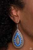 Spirited Socialite - Blue Earrings Paparazzi