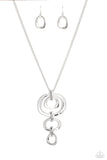 Tranquil Trickle - Silver Necklace Paparazzi