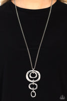 Tranquil Trickle - Silver Necklace Paparazzi