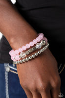 CUBE Your Enthusiasm - Pink Bracelet Paparazzi