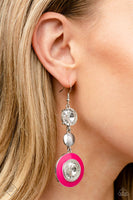 Dame Disposition - Pink Earrings Paparazzi