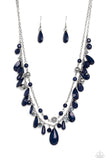 Flirty Flood - Blue Necklace Paparazzi