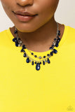 Flirty Flood - Blue Necklace Paparazzi