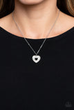 Romantic Retreat - White Heart Necklace Paparazzi