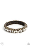 Crafted Coals - Brass Bracelet Paparazzi