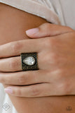 Singed Shape - Brass Ring Paparazzi