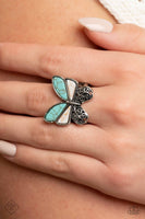 Wild Wings - Blue Butterfly Ring Paparazzi