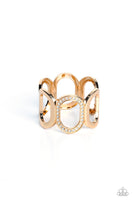 Opulent Ovals - Gold Bracelet Paparazzi