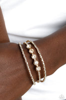 Lucid Layers - Gold Bracelet Paparazzi