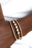 Lucid Layers - Gold Bracelet Paparazzi