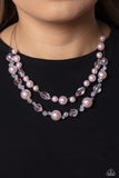 Parisian Pearls - Pink Necklace Paparazzi