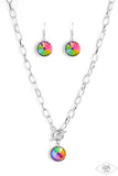 She Sparkles On - Multi- Colored Necklace