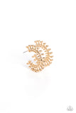 The Way You Make Me WHEEL - Gold Earrings Paparazzi