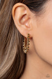 The Way You Make Me WHEEL - Gold Earrings Paparazzi