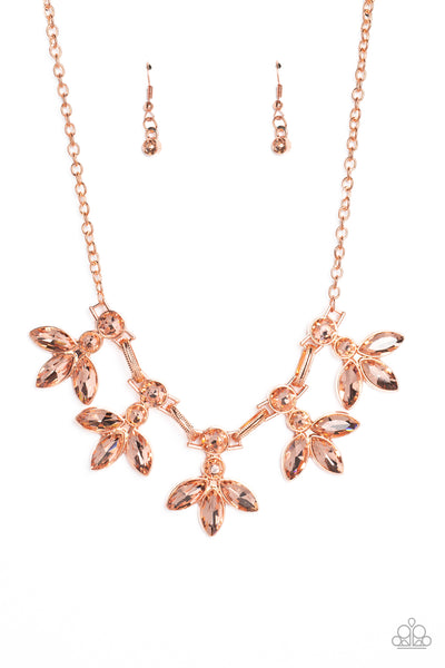 Dauntlessly Debonair - Copper Necklace Paparazzi