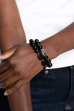 Roadhouse Renegade - Black Bracelets Paparazzi