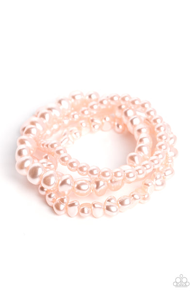 Gossip PEARL - Pink Pearl Bracelet Paparazzi