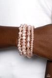 Gossip PEARL - Pink Pearl Bracelet Paparazzi