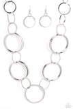 Shimmering Symphony - Silver Necklace Paparazzi