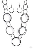 Shimmering Symphony - Black Necklace Paparazzi