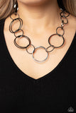 Shimmering Symphony - Black Necklace Paparazzi