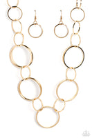 Shimmering Symphony - Gold Necklace Paparazzi