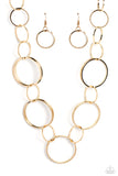 Shimmering Symphony - Gold Necklace Paparazzi