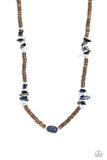 Stony Survivor - Blue Necklace Paparazzi