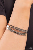 CURVED Lines - Silver Bracelet Paparazzi