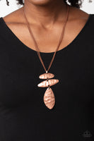 Monochromatic Model - Copper Necklace Paparazzi