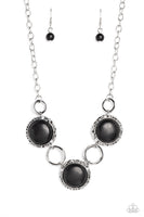 Saharan Scope - Black Necklace Paparazzi