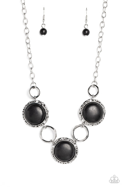 Saharan Scope - Black Necklace Paparazzi