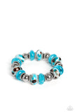 Warped Wayfarer- Blue Bracelet Paparazzi