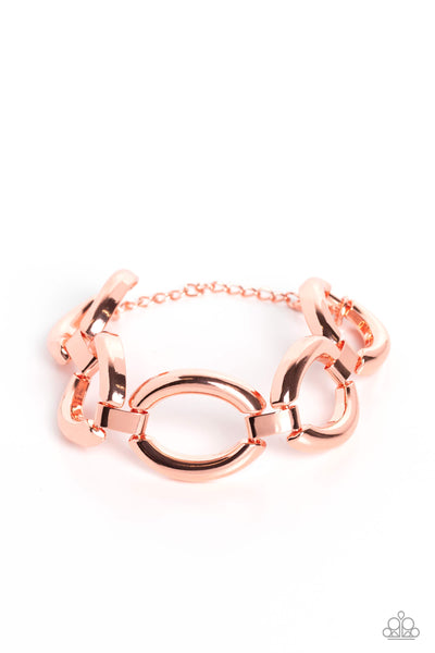 Constructed Chic - Copper Bracelet Paparazzi