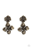 Gilded Grace - Brass Earrings Paparazzi