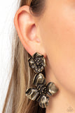 Gilded Grace - Brass Earrings Paparazzi