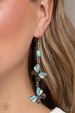 Spirited Soar - Blue Butterfly Earrings Paparazzi