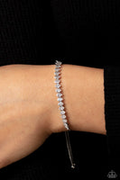 Dynamic Diamonds - White Bracelet Paparazzi