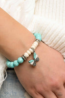 Bold Butterfly - Blue Bracelet Paparazzi