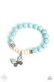 Bold Butterfly - Blue Bracelet Paparazzi