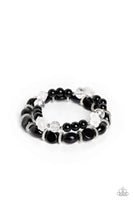 Who ROSE There? - Black Flower Bracelet Paparazzi