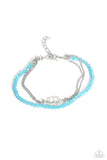 A LOTUS Like This - Blue bracelet Paparazzi (#856)