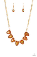 FLIRTY Dancing - Brown Necklace Paparazzi