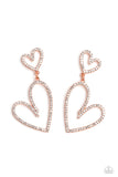 Doting Duo - Copper Post Earring Paparazzi (#856)