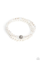 Countess Cutie - White Bracelet Paparazzi