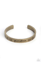 A Grandmothers Love - Brass Bracelet Paparazzi (#856)