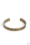 A Grandmothers Love - Brass Bracelet Paparazzi (#856)