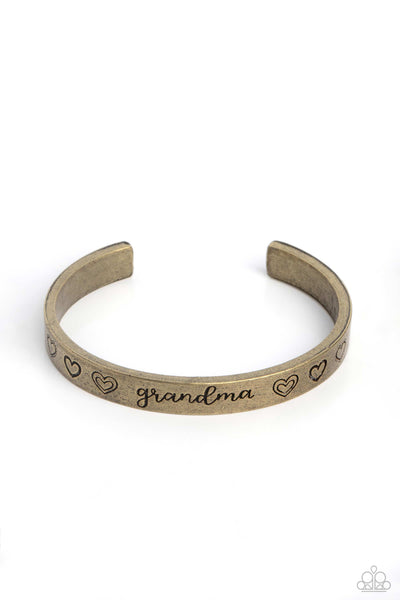 A Grandmothers Love - Brass Bracelet Paparazzi (#856)