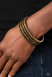 Labyrinth Lure -  Brass Bracelet Paparazzi
